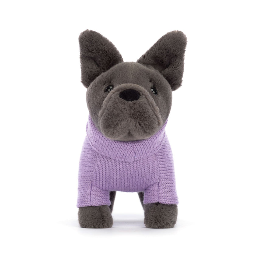 Jellycat Sweater French Bulldog Purple - Princess and the Pea