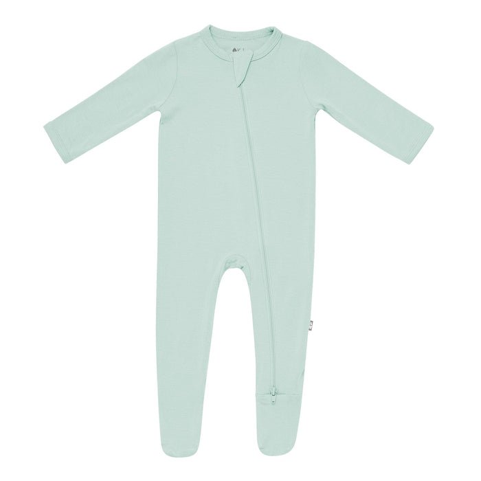 Kyte Baby Zippered Footie in Sage - Princess and the Pea