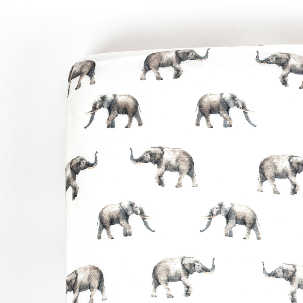 Lil North Co. Muslin Crib Sheet - Elephant - Princess and the Pea
