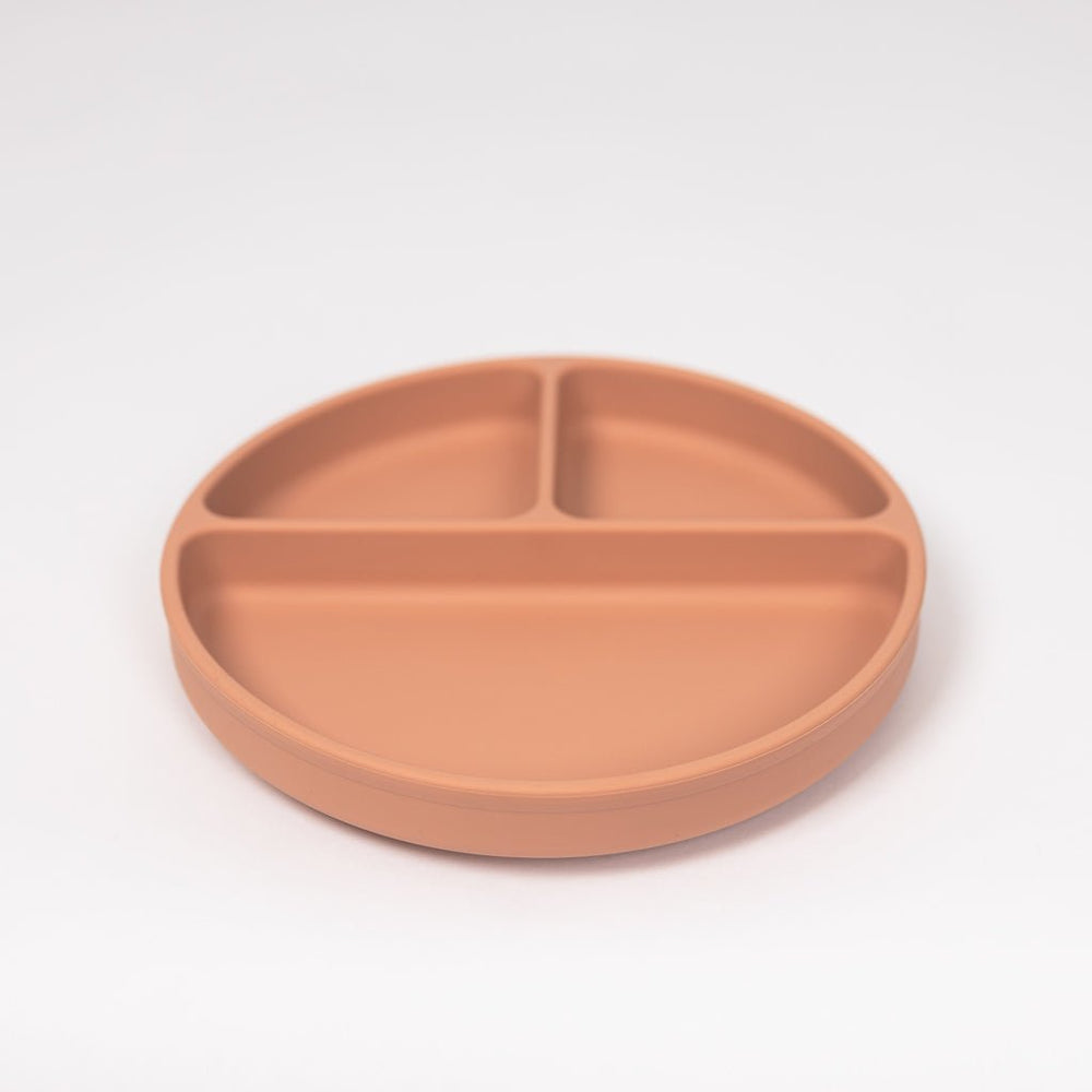 Lil North Co. Terracotta Silicone Suction Divider Plate - Princess and the Pea