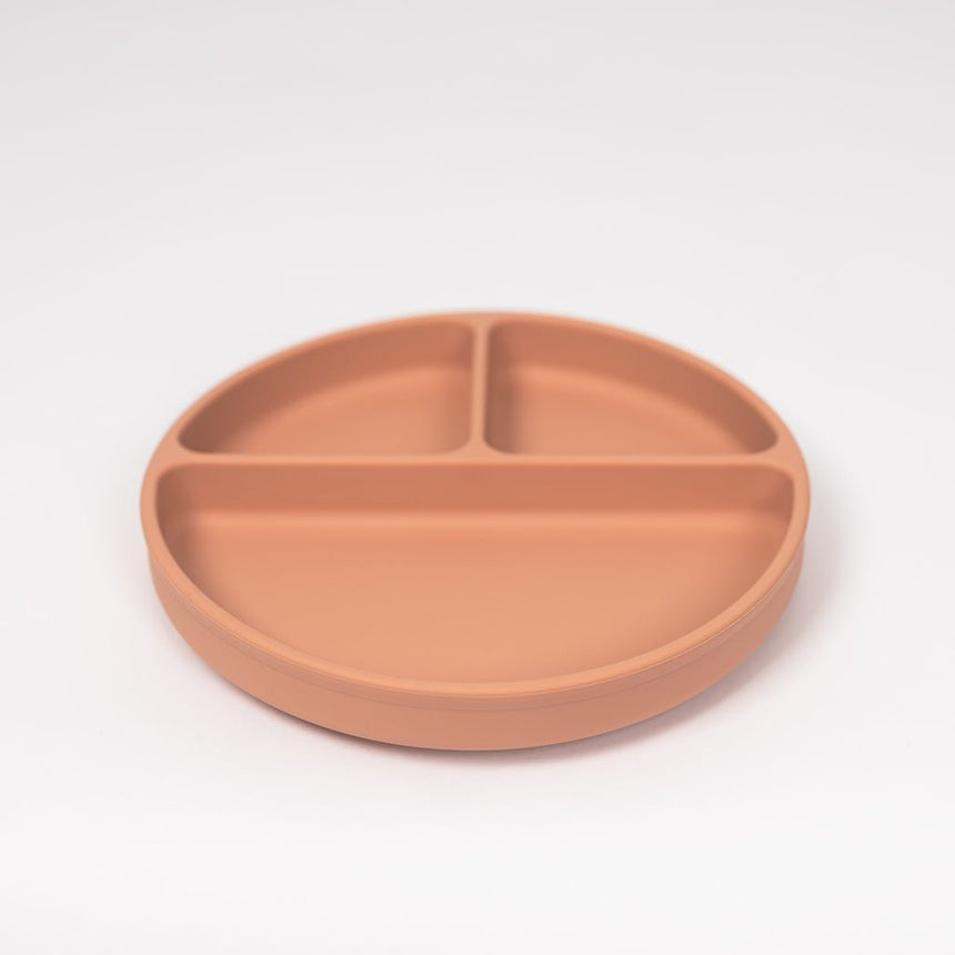 Lil North Co. Terracotta Silicone Suction Divider Plate - Princess and the Pea
