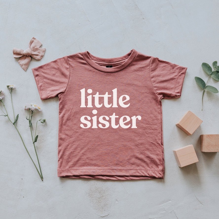 Little Sister Kids Tee - Mauve - Princess and the Pea
