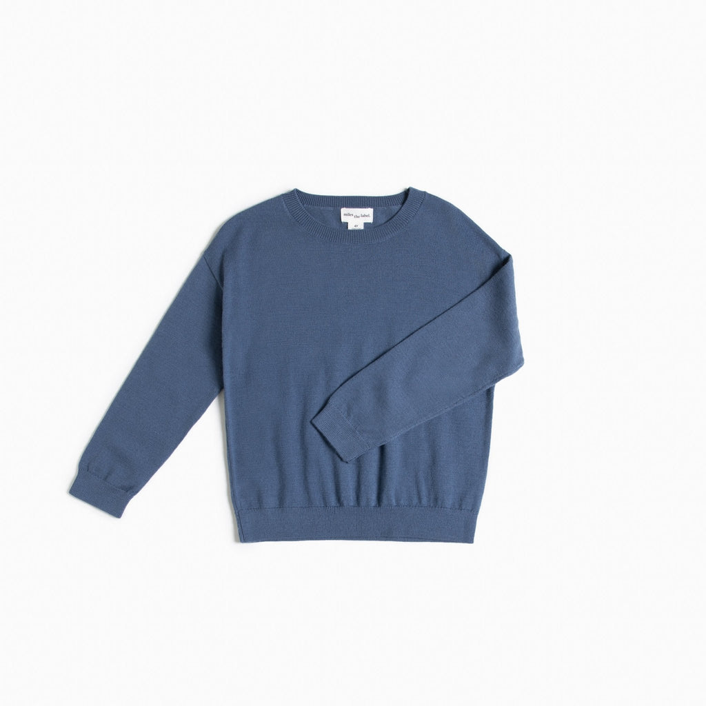 Merino Wool Responsible Sweater - Dusty Blue - Princess and the Pea