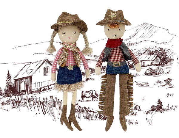 MON AMI - Clementine Cowgirl Doll - Princess and the Pea
