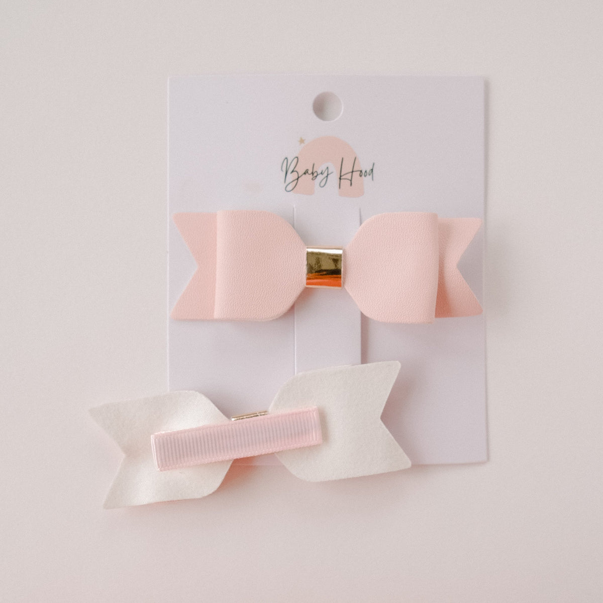 Olivia Classic Bow Hair Clip Set - Princess and the Pea