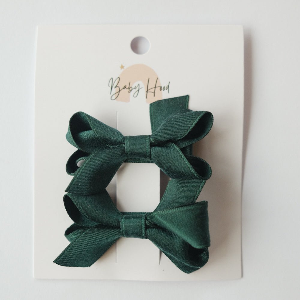 Silky Bow Duo - Emerald - Princess and the Pea