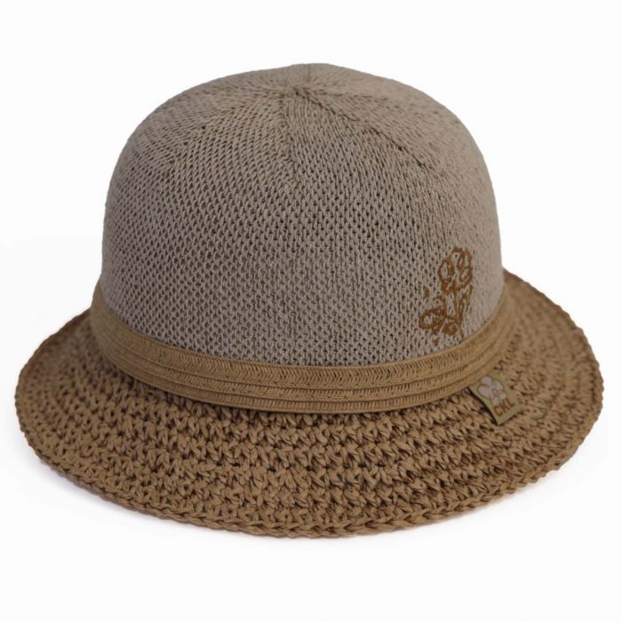 Straw Beach Hat in Tan - Princess and the Pea