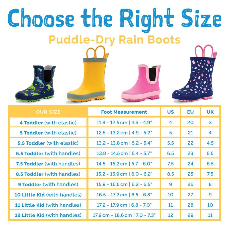 Terrazzo - Puddle-Dry Rain Boots - Princess and the Pea