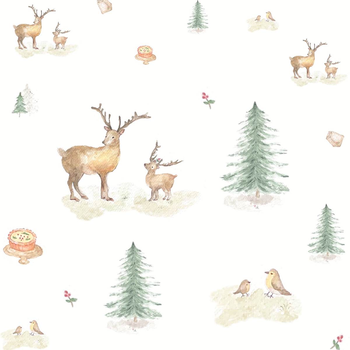 Long-sleeve Ribbed Bodysuit - Christmas Print