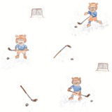 Blara Organic Mitten - Hockey Print