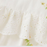 Blara Organic Sleeveless Lace Accented Bodysuit - Sunflower Fields