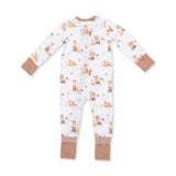Angel Dear Convertible Romper - Woodland Animals with Pumpkins