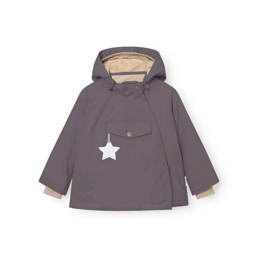 Mini A Ture - Wang fleece lined winter jacket - Plum kitten