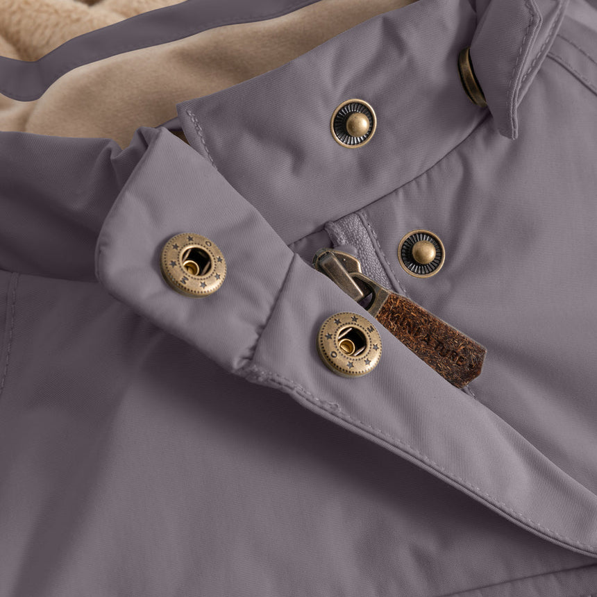 Mini A Ture - Wang fleece lined winter jacket - Plum kitten