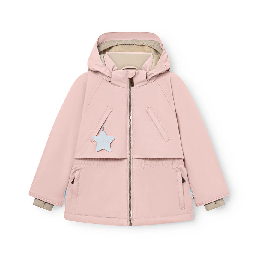 Mini A Ture - Algeana fleece lined winter jacket - Adobe rose