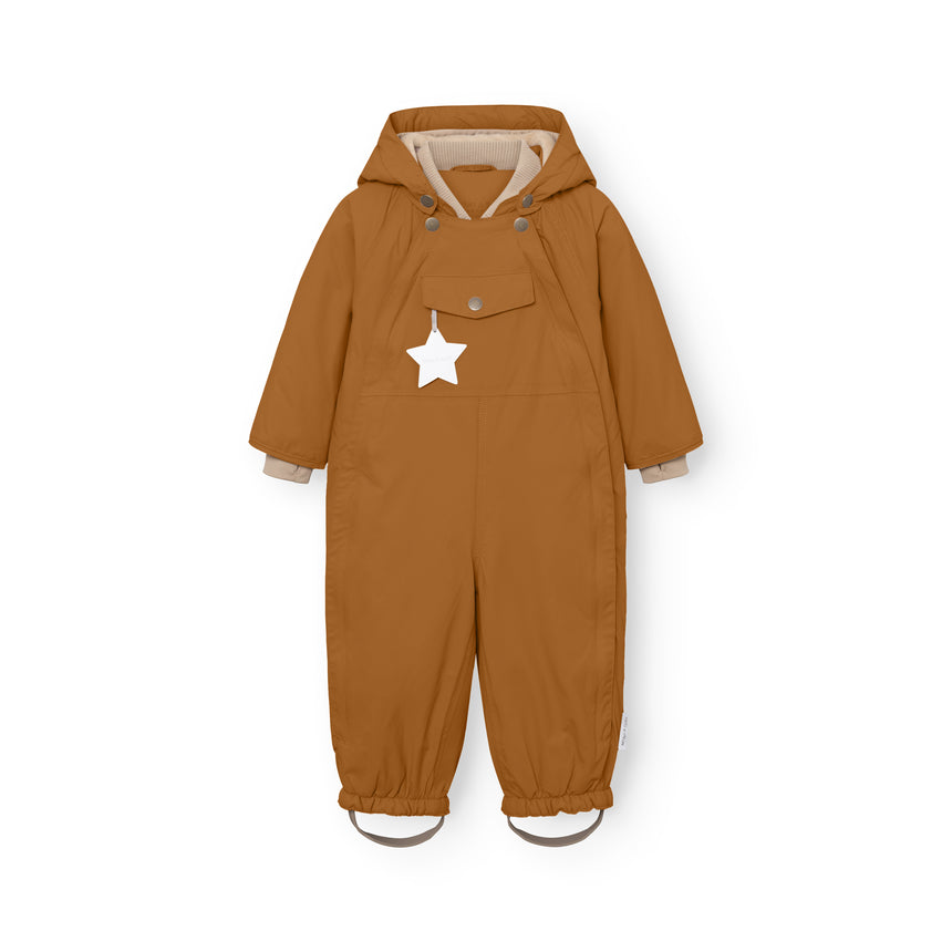 Mini A Ture - Wisti fleece lined snowsuit - Brown sugar