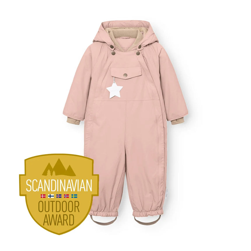Mini A Ture - Wisti fleece lined snowsuit - Adobe rose