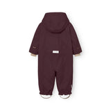 Mini A Ture - Wisti fleece lined snowsuit - Fudge aubergine