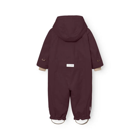 Mini A Ture - Wisti fleece lined snowsuit - Fudge aubergine