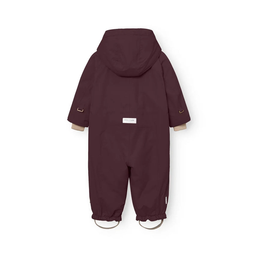 Mini A Ture - Wisti fleece lined snowsuit - Fudge aubergine