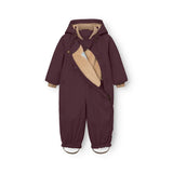 Mini A Ture - Wisti fleece lined snowsuit - Fudge aubergine