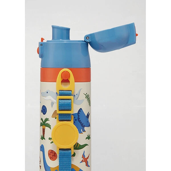Skater Stainless Steel Water Bottle with Compact Lock Dino