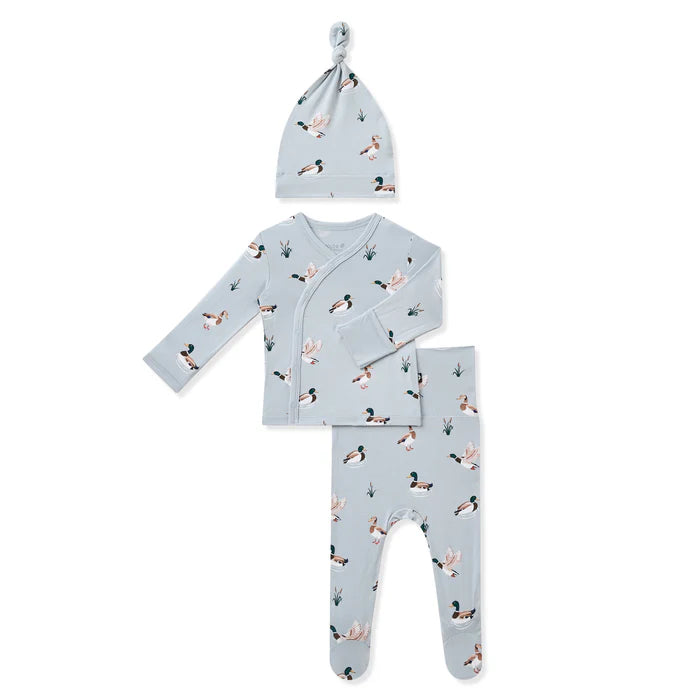 Kyte Baby Take Me Home Set with Cap in Mallard Duck