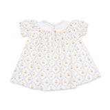 Angel Dear Puff Sleeve Bishop Dress and Bloomer - Pretty Pumpkin Trellis
