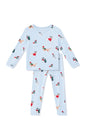 Kyte Baby Long Sleeve Pajamas in Holiday Pups - Princess and the Pea Boutique
