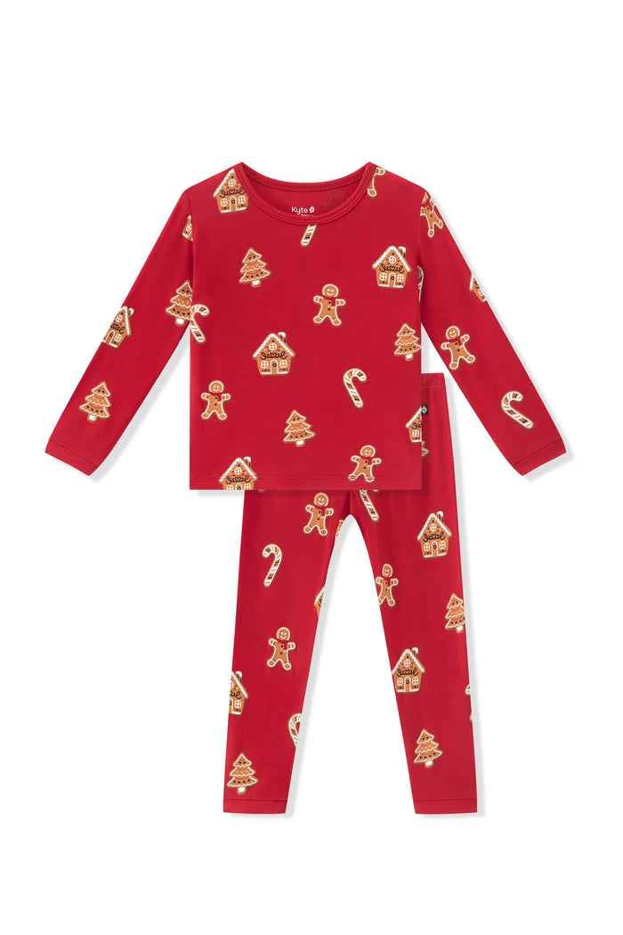 Kyte Baby Long Sleeve Pajamas in Gingerbread - Princess and the Pea Boutique