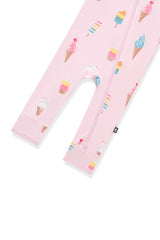 Kyte Baby Zippered Romper in Sakura Ice Cream