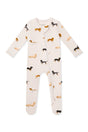 Kyte Baby Zippered Footie in Dachshund - Princess and the Pea Boutique