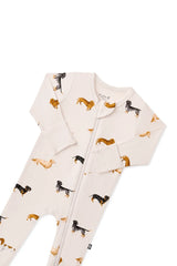 Kyte Baby Zippered Footie in Dachshund - Princess and the Pea Boutique