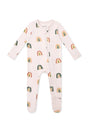 Kyte Baby Zippered Footie in Retro Rainbow - Princess and the Pea Boutique