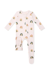 Kyte Baby Zippered Footie in Retro Rainbow - Princess and the Pea Boutique