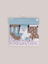 Baby Socks Trios Howdy Partner Blue