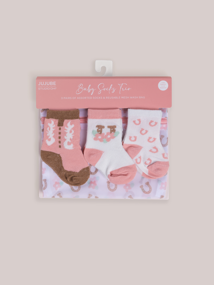 Baby Socks Trios Bloomin' Boot