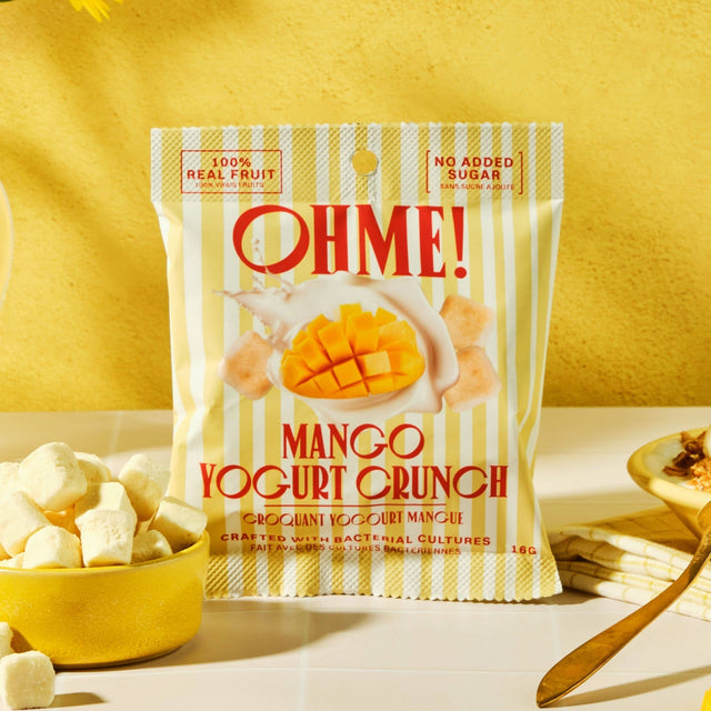OHME! Mango Yogurt Crunch Snack Size 16g - Princess and the Pea Boutique