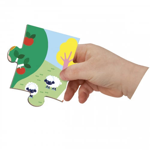 Janod Magnetipuzzle - Farm 24pcs