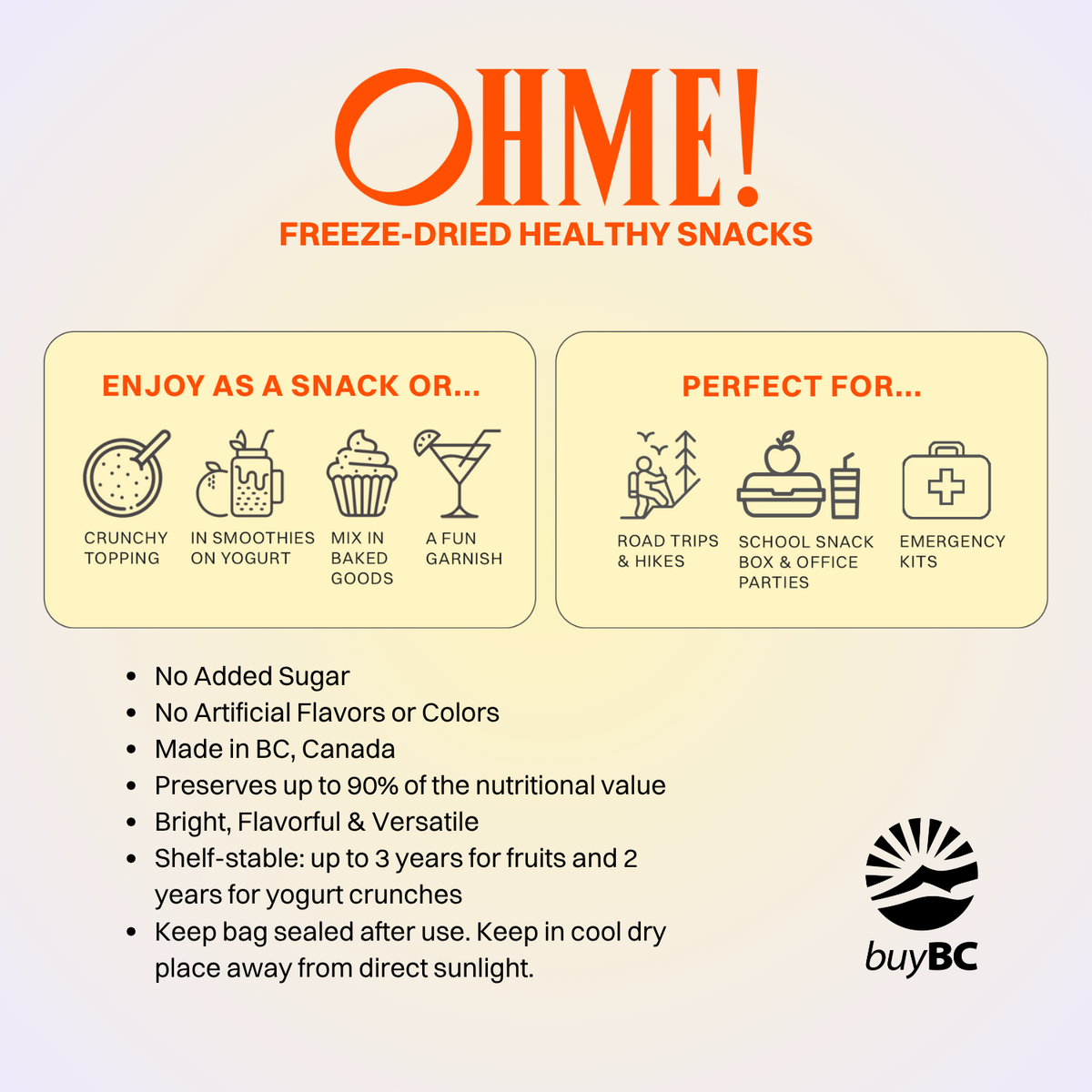 OHME! Blueberry Yogurt Crunch 44g