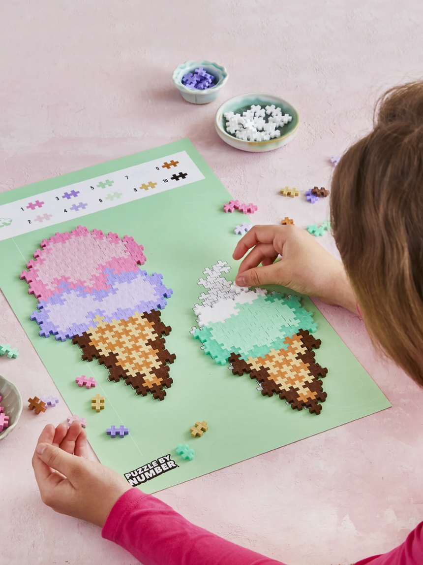 PlusPlus Puzzle By Number - Ice Cream Cones 250pcs