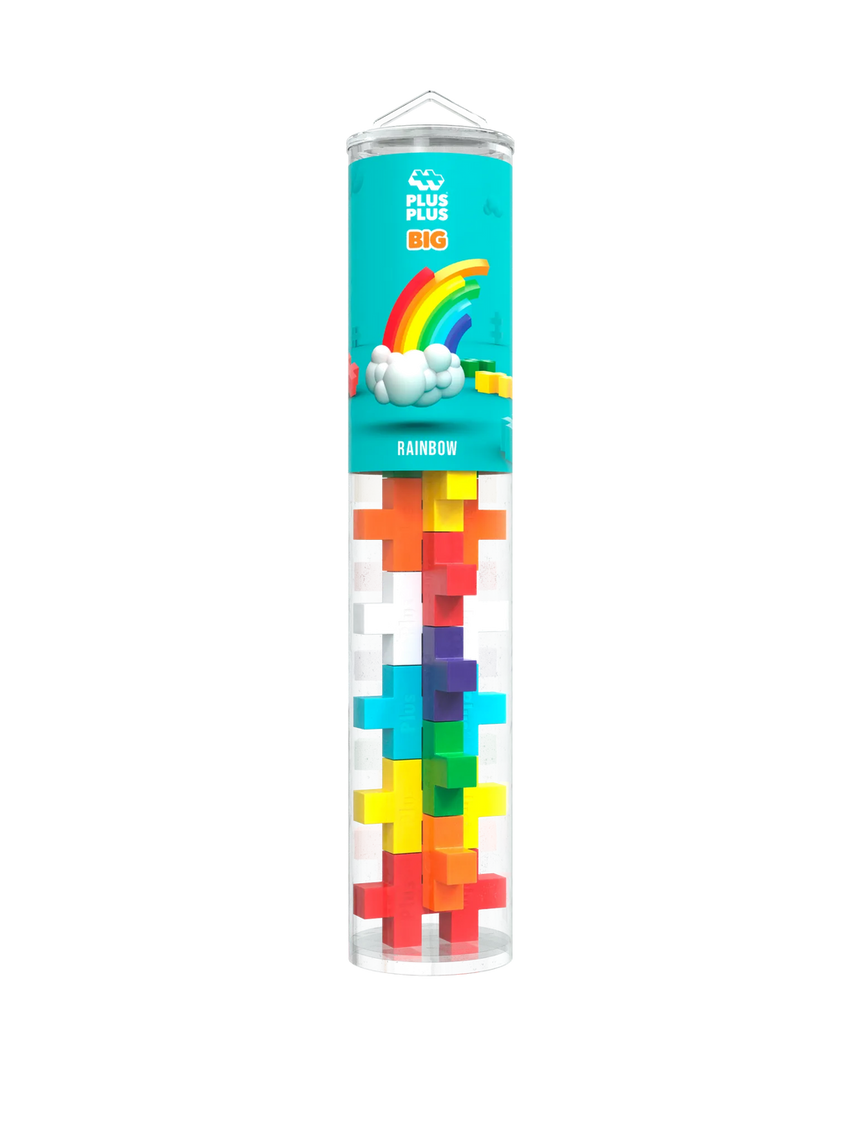 Plus-Plus Tube - BIG Rainbow Color Mix - 15 pcs