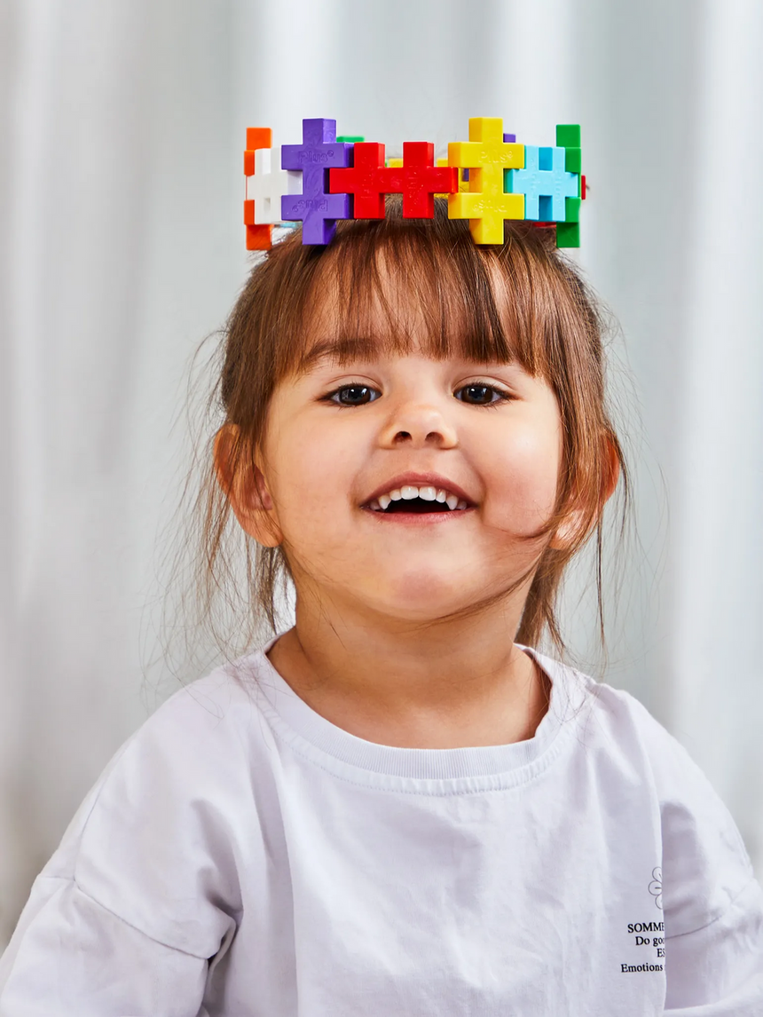 Plus-Plus Tube - BIG Rainbow Color Mix - 15 pcs