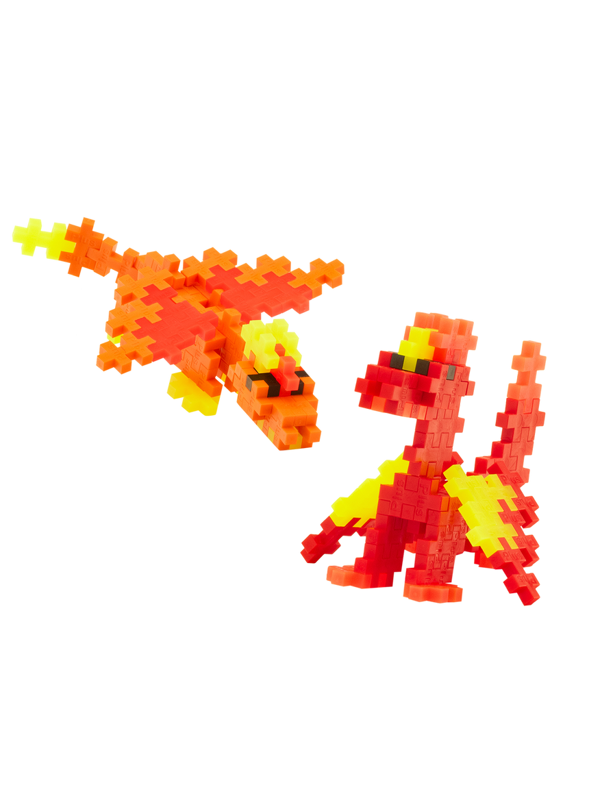 Plus-Plus Tube - Fire Dragons - 100 pcs