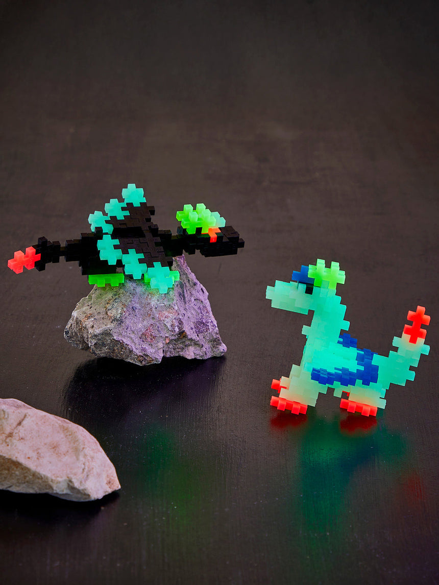 Plus-Plus Tube - Glow Dragons - 100 pcs