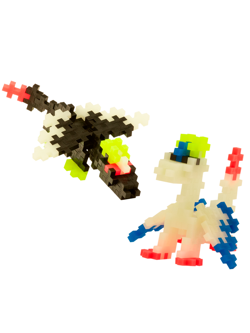 Plus-Plus Tube - Glow Dragons - 100 pcs