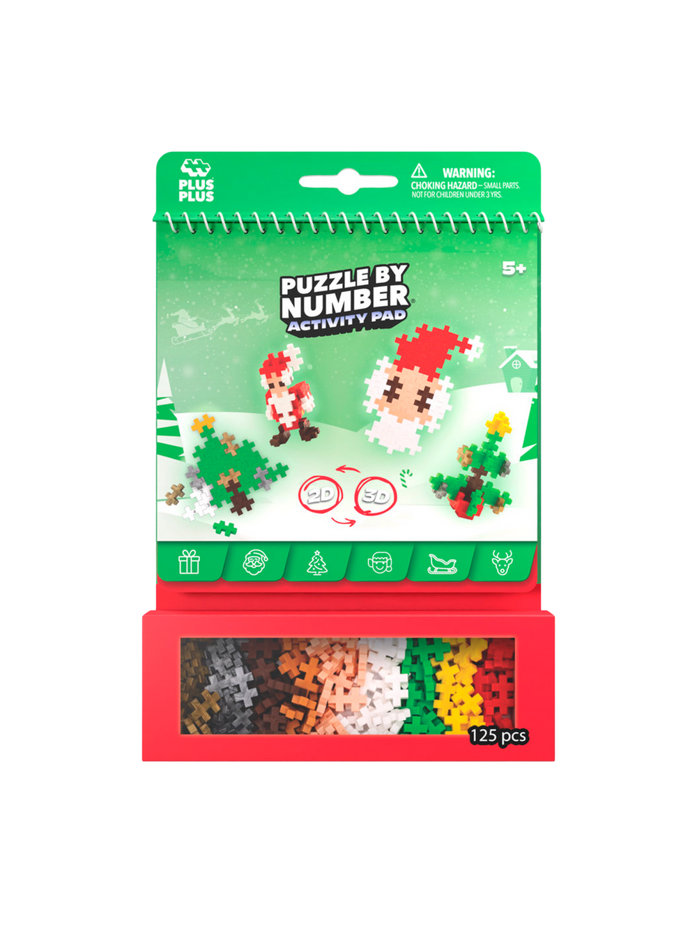 Plus-Plus Puzzle by Number – Christmas 125pcs