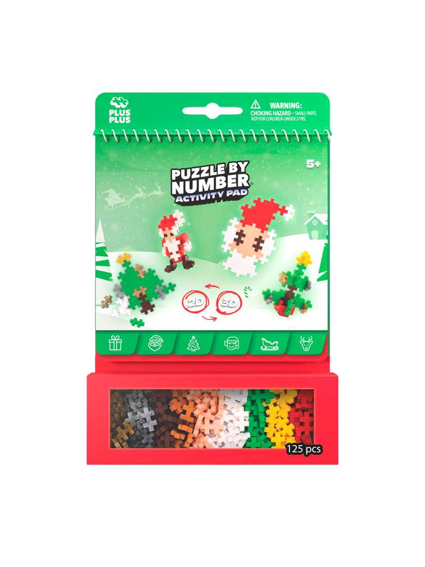 Plus-Plus Puzzle by Number – Christmas 125pcs