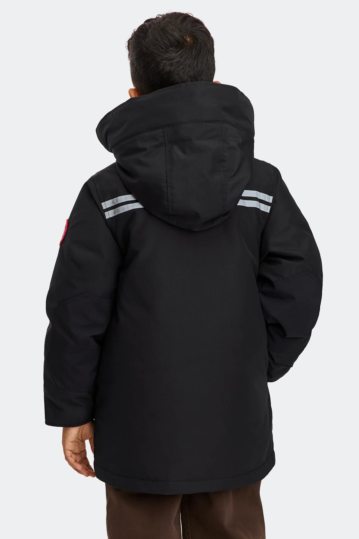 Parka Canada Goose Logan pour jeune - Noir sans fourrure 