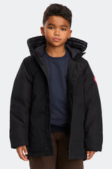 Parka Canada Goose Logan pour jeune - Noir sans fourrure 